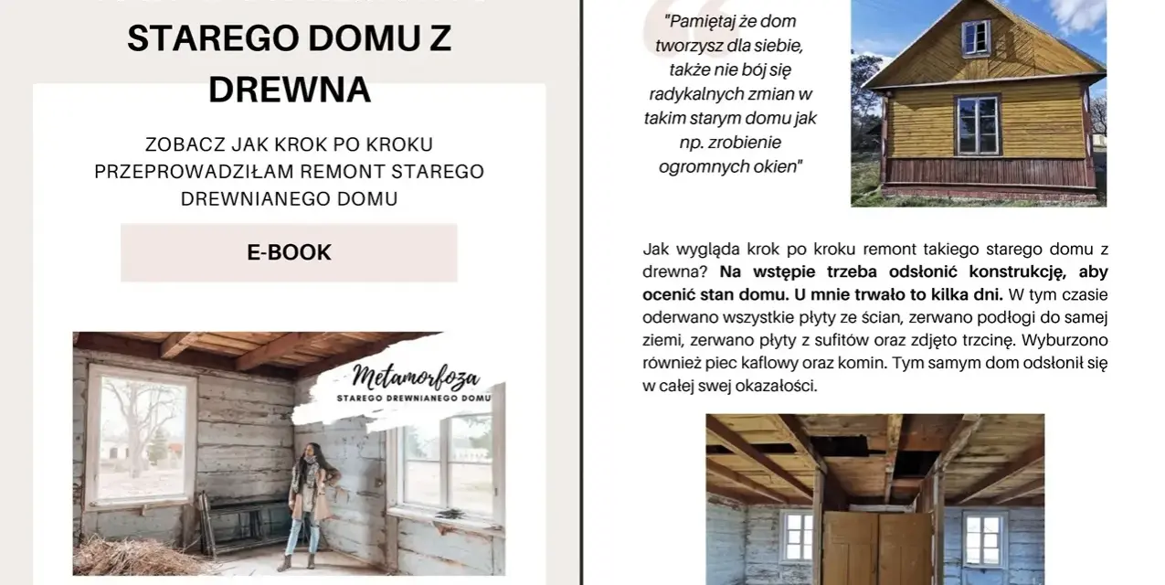 Remont starego domu z drewna: odsłonięcie konstrukcji. Zobacz, jak krok po kroku przebiegał remont.