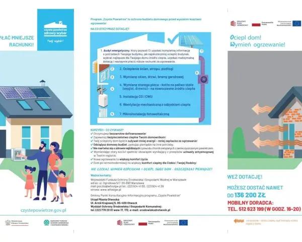 Ocieplenie budynku dofinansowanie z unii. Rodzina cieszy się z energooszczędnego domu z panelami słonecznymi.